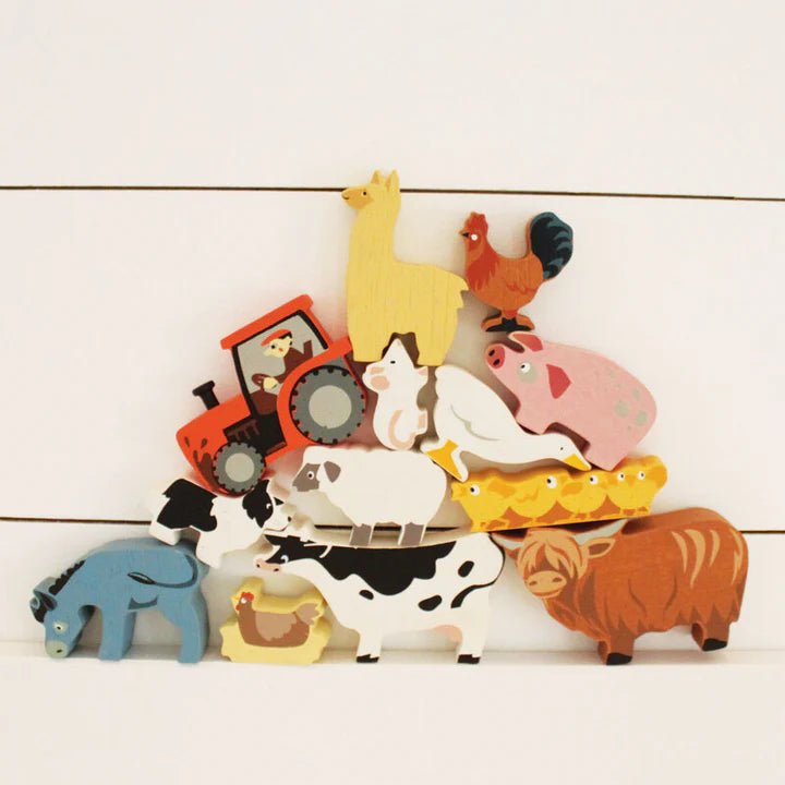 1 piece Farmyard Animals Display Shelf Set - Aster & Ruby