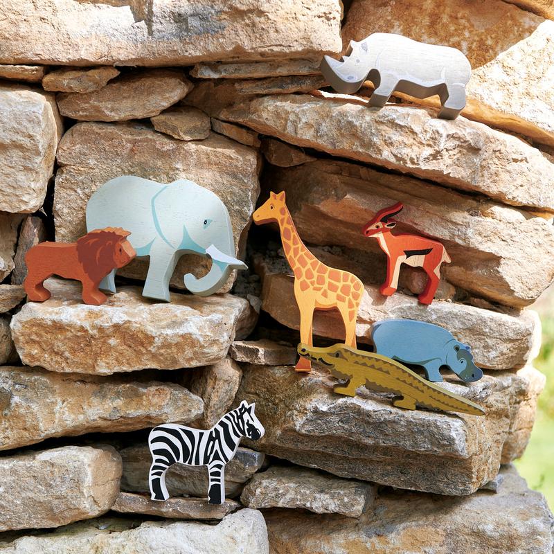 1 Piece Safari Animal Display Shelf Set - Aster & Ruby