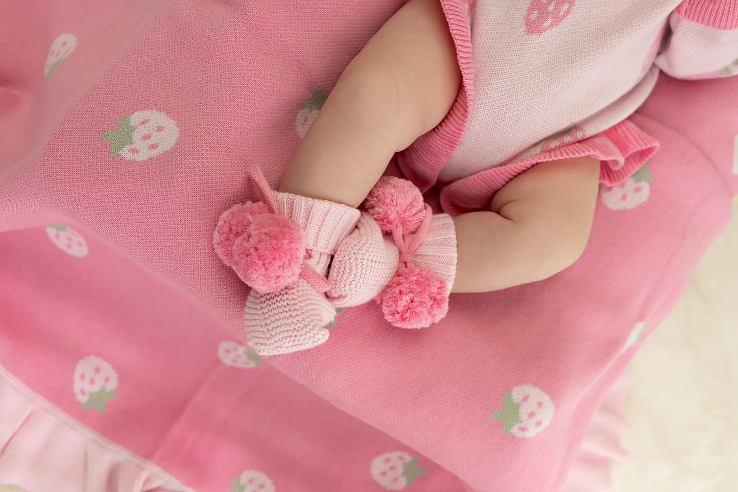 Strawberry Kisses | Knit Romper