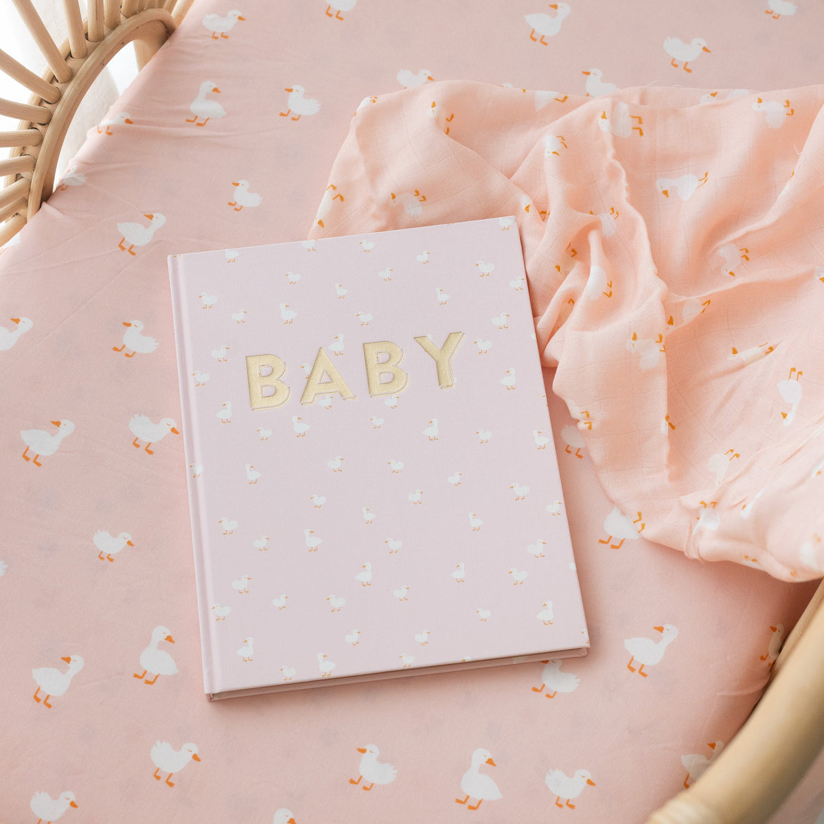 Baby Book Pink Ducks