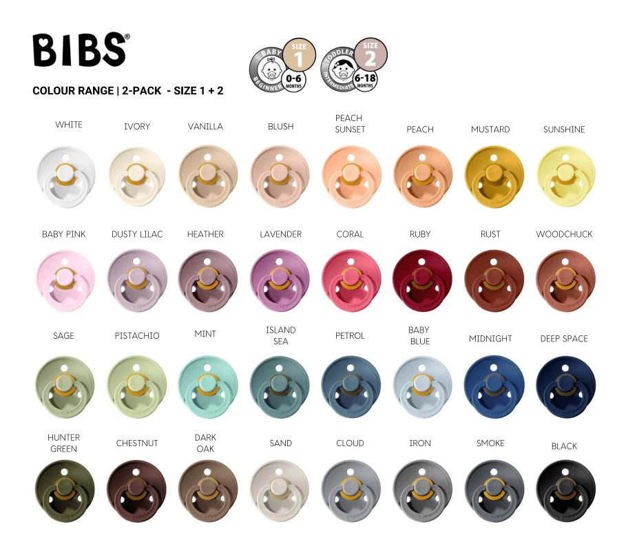 Colour Pacifier Round 2pk