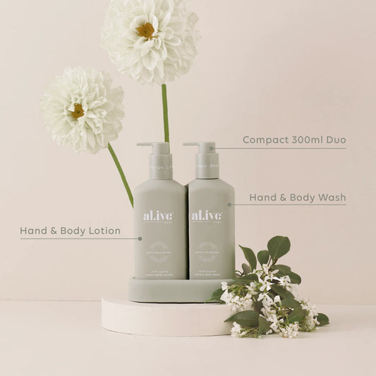 Compact Bathroom Duo Wash + Lotion - Ivory Bloom