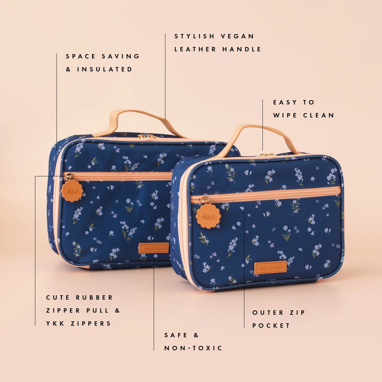 Forget Me Not Large Lunch Bag
