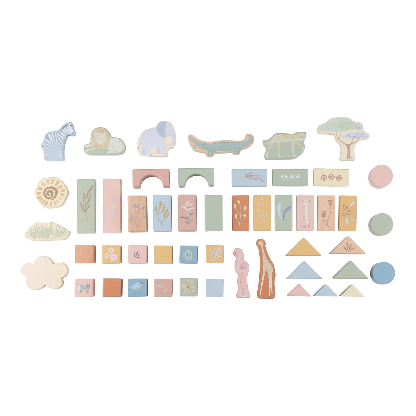 Wooden Building Blocks Safari