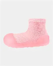 Toshi Organic Hybrid Walking Socks Dreamtime Footsteps Carmine | Aster & Ruby
