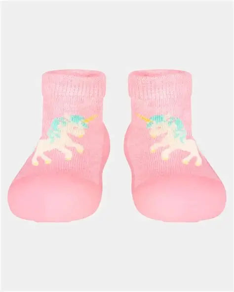 Toshi Organic Hybrid Walking Socks Dreamtime Footsteps Unicorn | Aster & Ruby