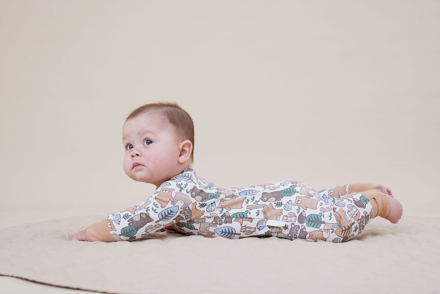 Noah Woodland Zip Romper