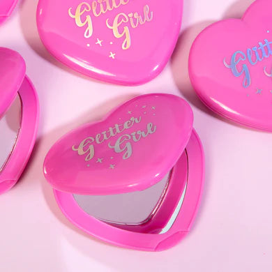 Pink Heart Pocket Mirror