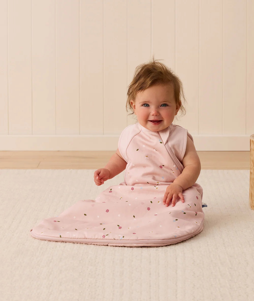 Side Zip Premium Sleeping Bag 1.0 TOG Daisies