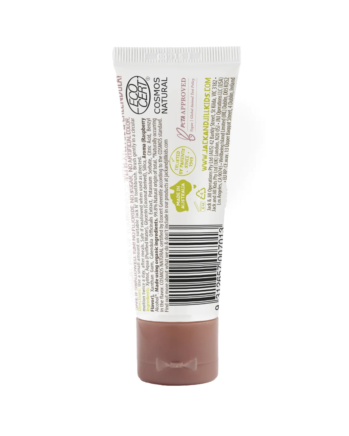 Natural Certified Toothpaste Raspberry 50g