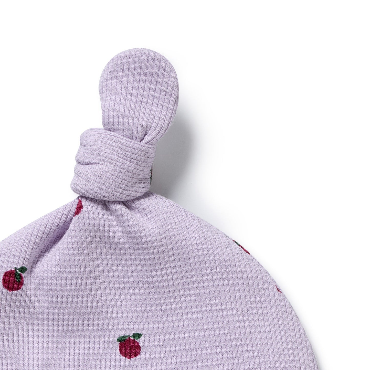 Berry Plums Organic Waffle Knot Hat - Berry Plums - Organic Cotton Waffle