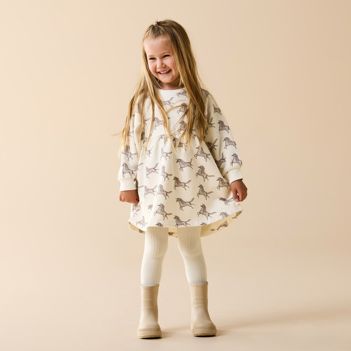 Buttermilk Organic Ribbed Tights