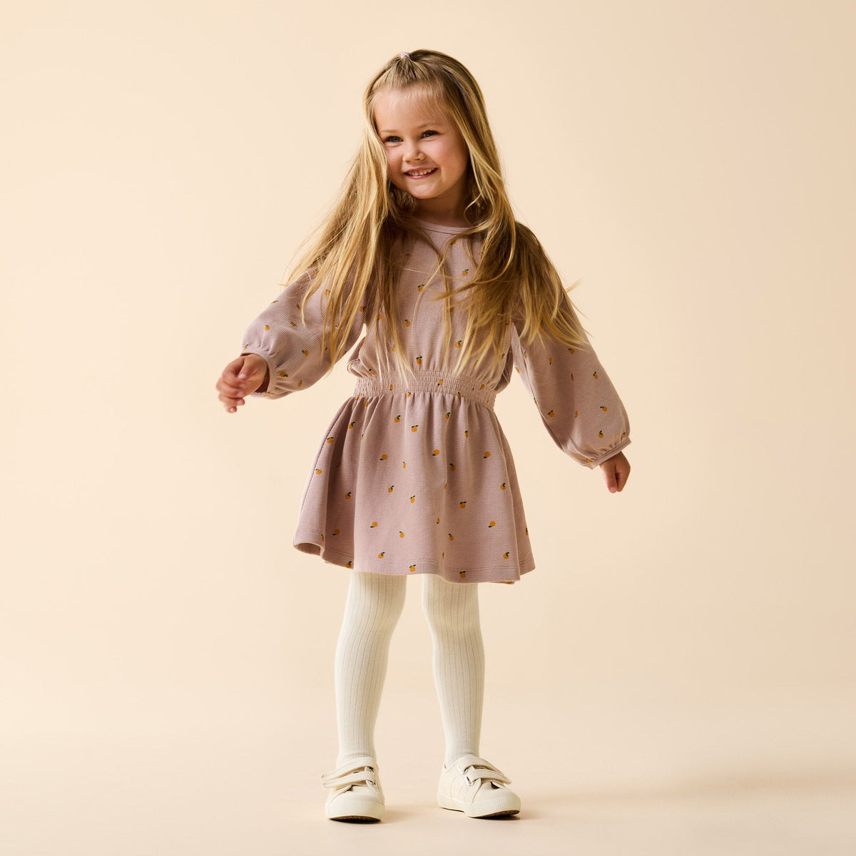 Buttermilk Organic Ribbed Tights
