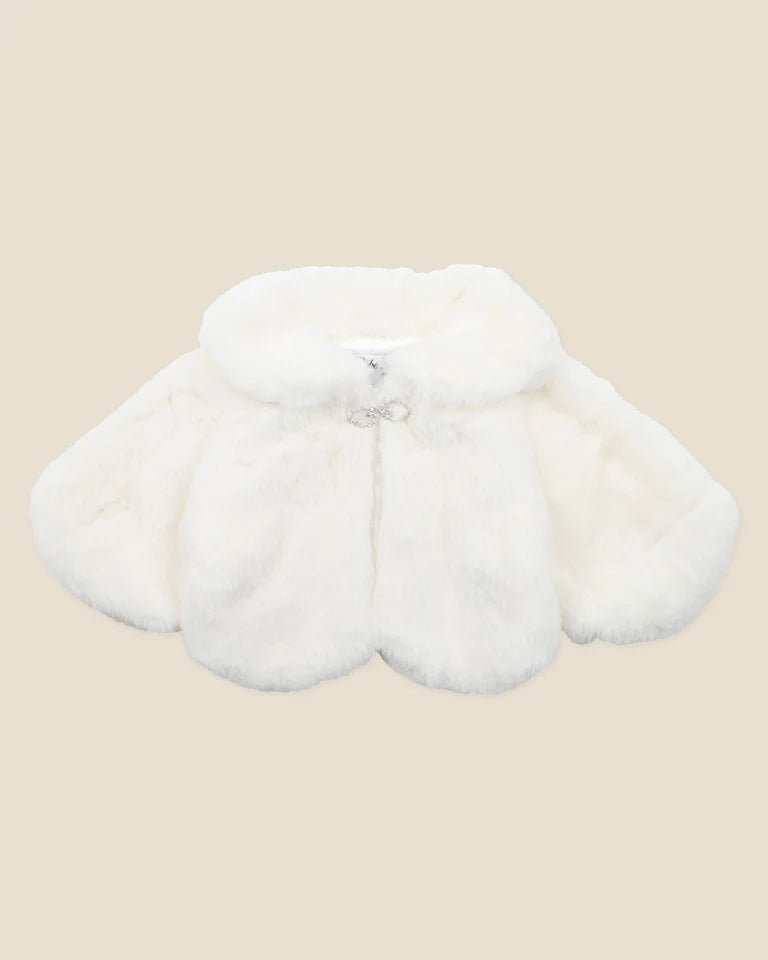 PETAL FAUX FUR JACKET