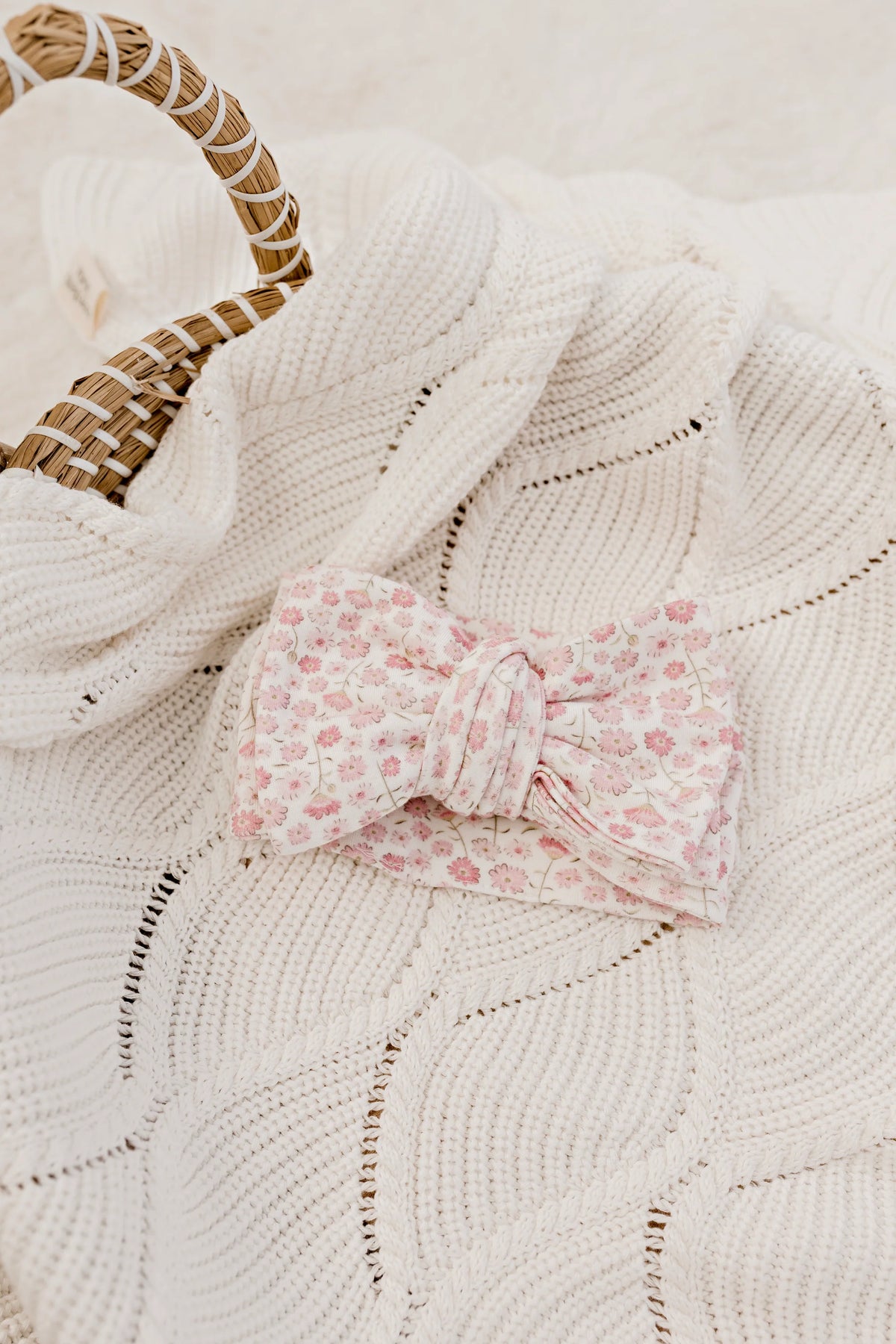 Oversized Top Knot | Seashell Bloom