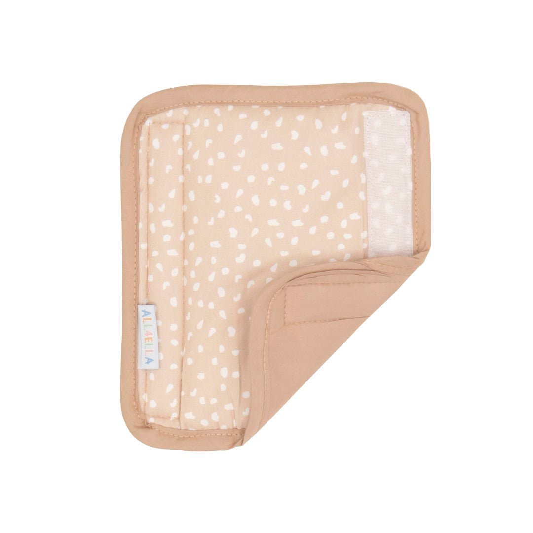 All4Ella Beige Dots Harness Covers & Pram Pegs Set-Aster & Ruby