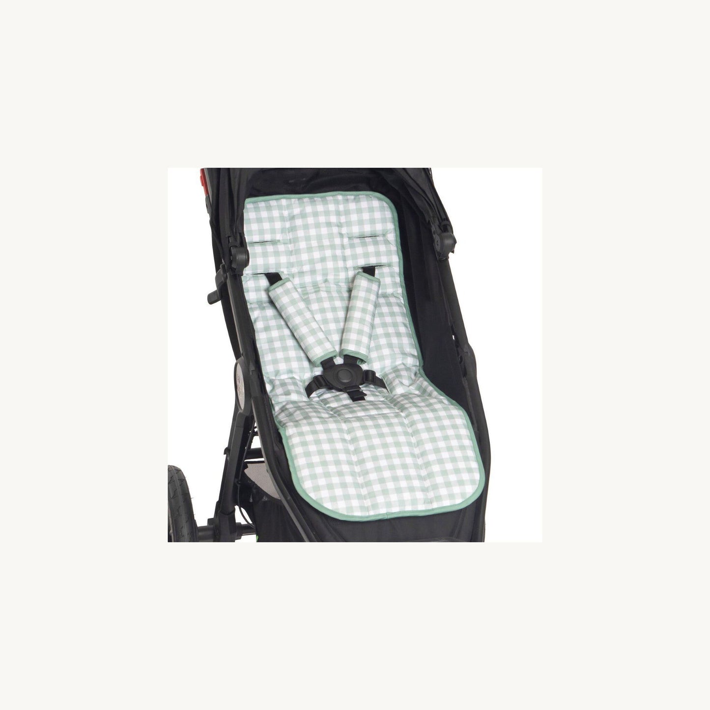 All4Ella All4Ella Sage Harness Covers & Pram Pegs Set - Gingham | Aster & Ruby