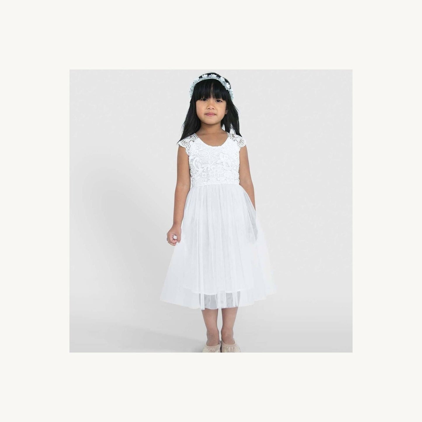 Designer Kidz Angie Lace Bodice Dress | Aster & Ruby
