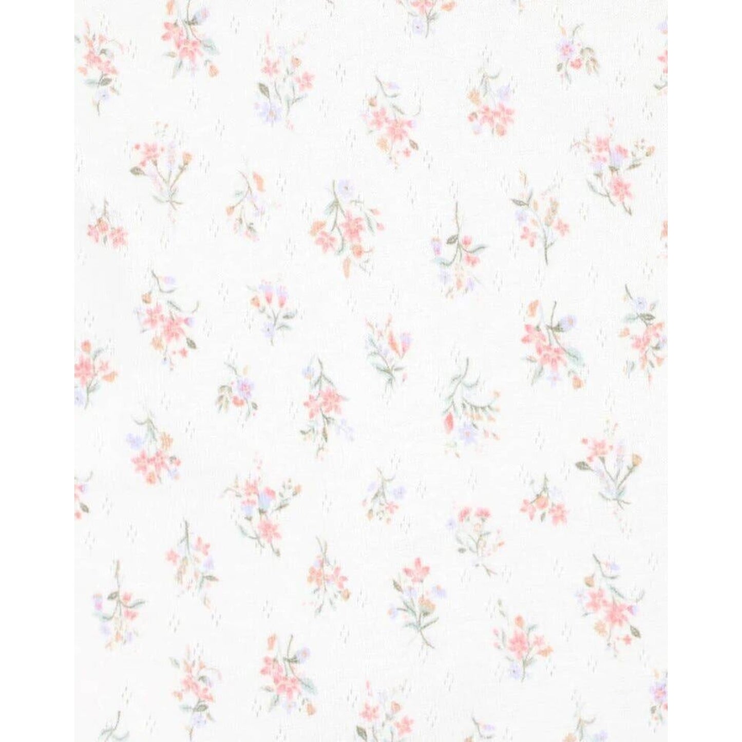 Bebe ANYA DITSY PRINT ORGANIC LS ZIP ROMPER | Aster & Ruby