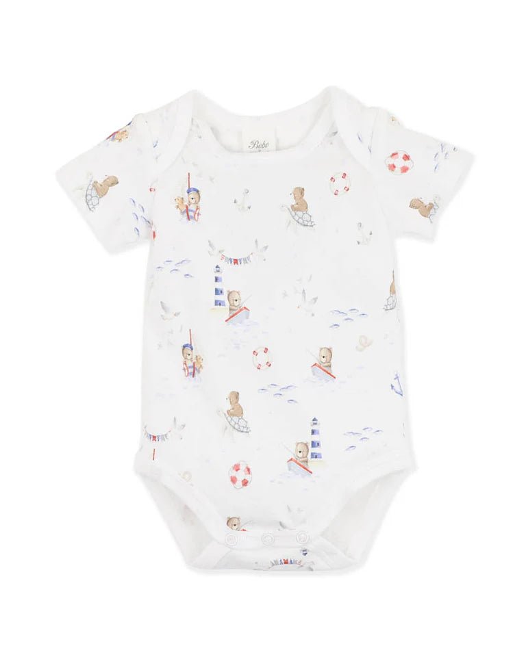 AXEL PRINT ORGANIC BODYSUIT - Aster & Ruby