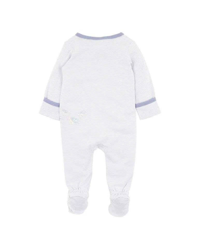 AXEL STRIPE ORGANIC LS ZIP ROMPER - Aster & Ruby