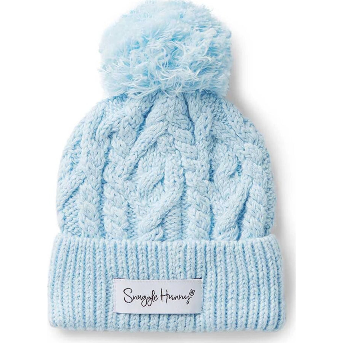 Baby Blue Organic Baby Knit Beanie - Aster & Ruby
