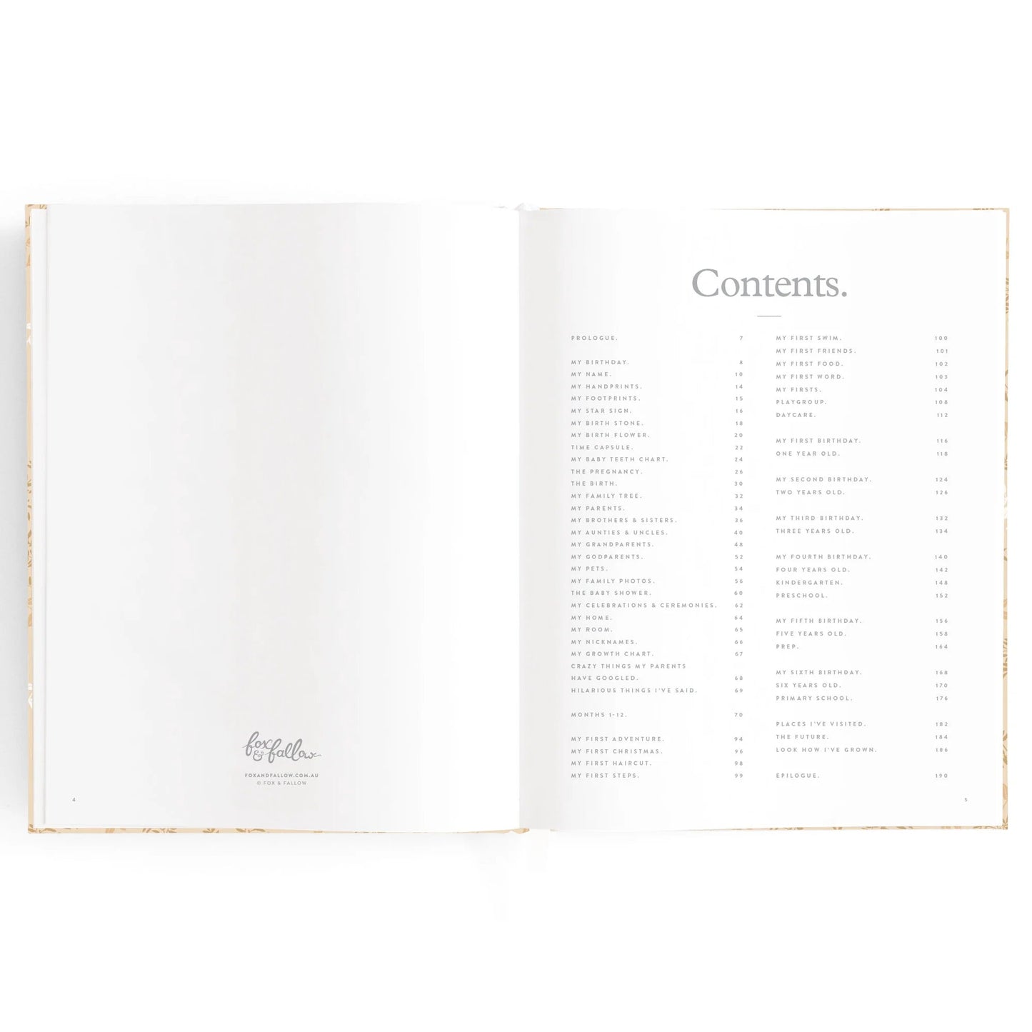 Baby Book Cedarwood - Aster & Ruby