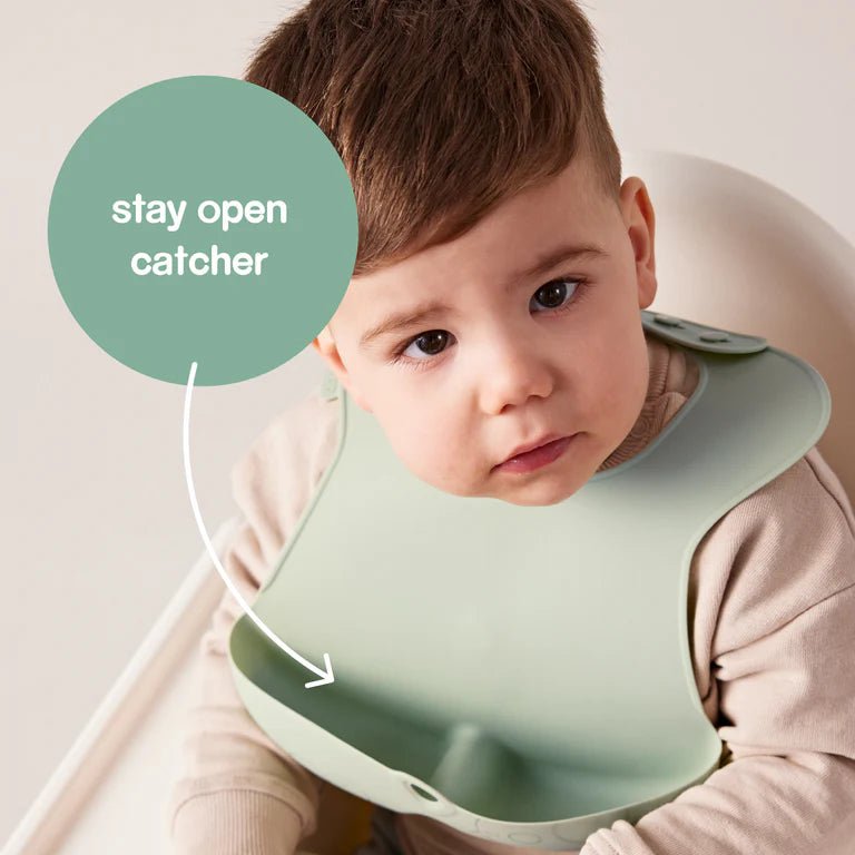 b.box Silicone Bib - Blush - Aster & Ruby