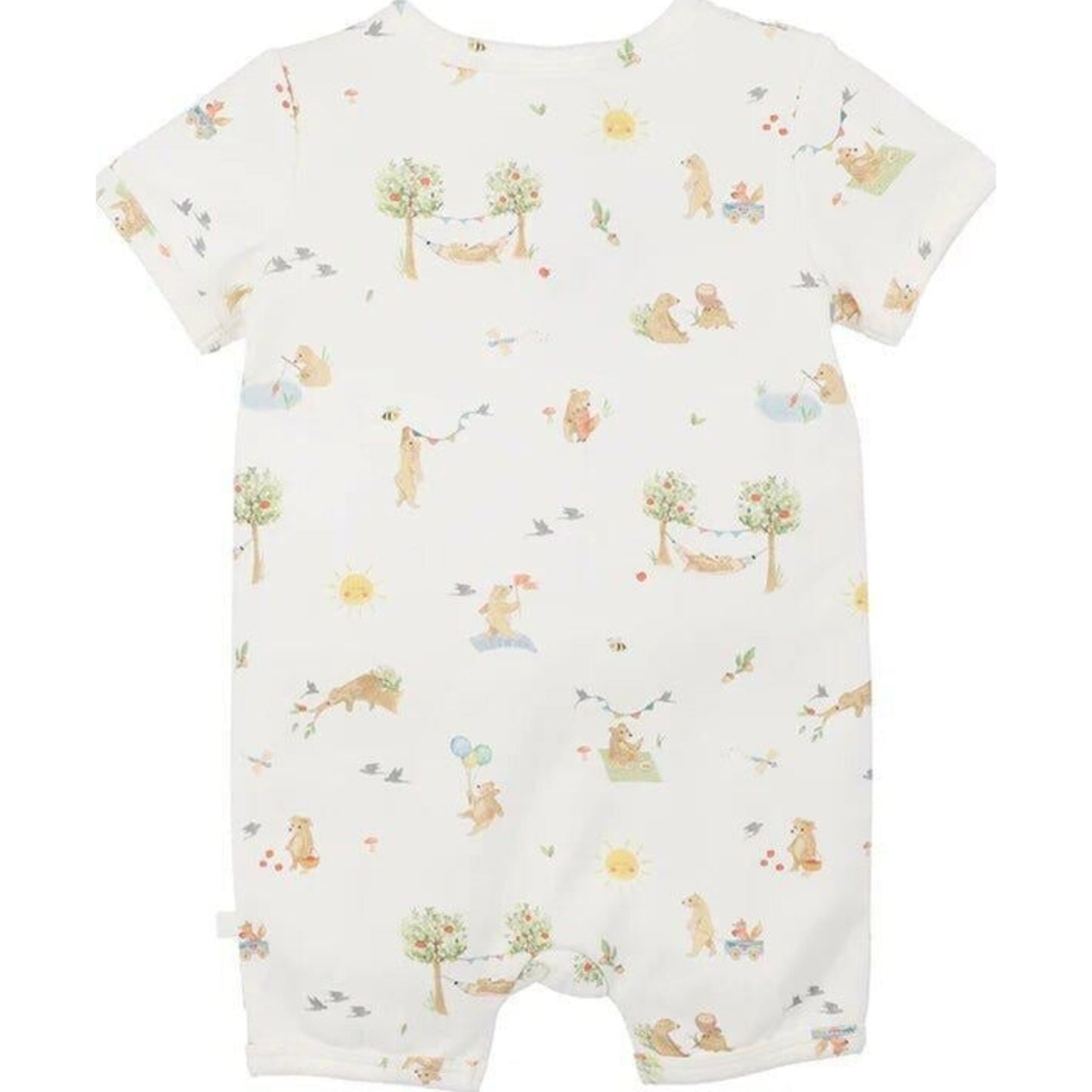 Bebe BEAR ORGANIC SS ZIPSUIT | Aster & Ruby