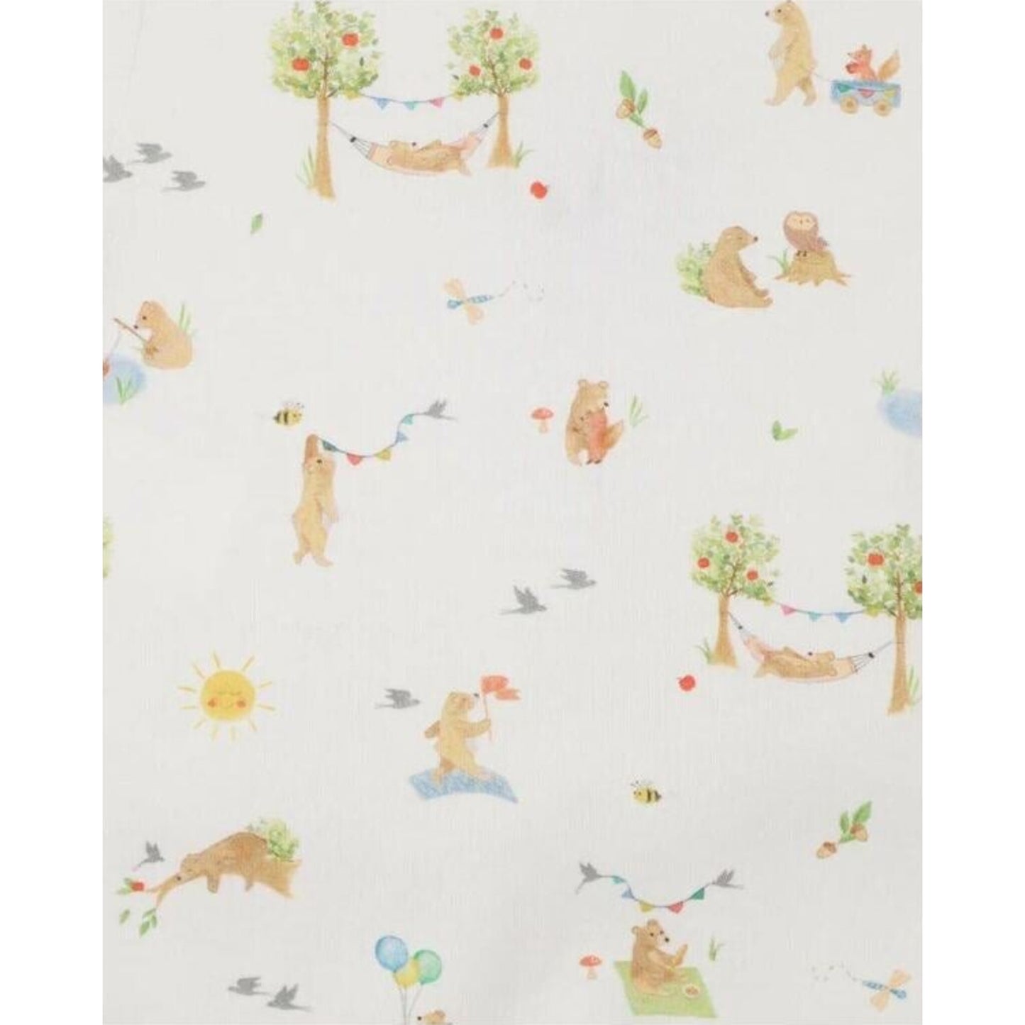 Bebe BEAR ORGANIC SS ZIPSUIT | Aster & Ruby