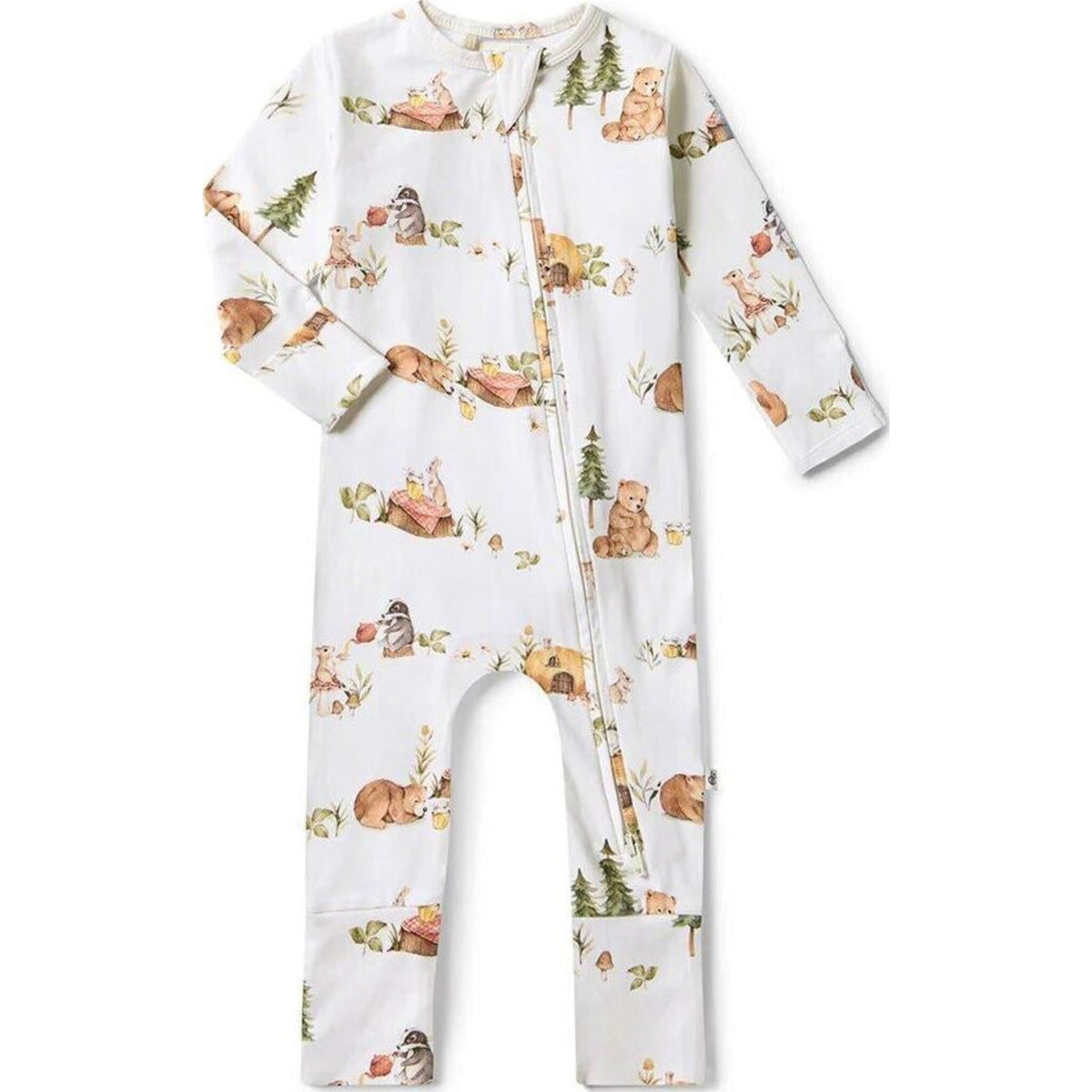 Snuggle Hunny Kids Bears Organic Snugglesuit Convertible Romper | Aster & Ruby