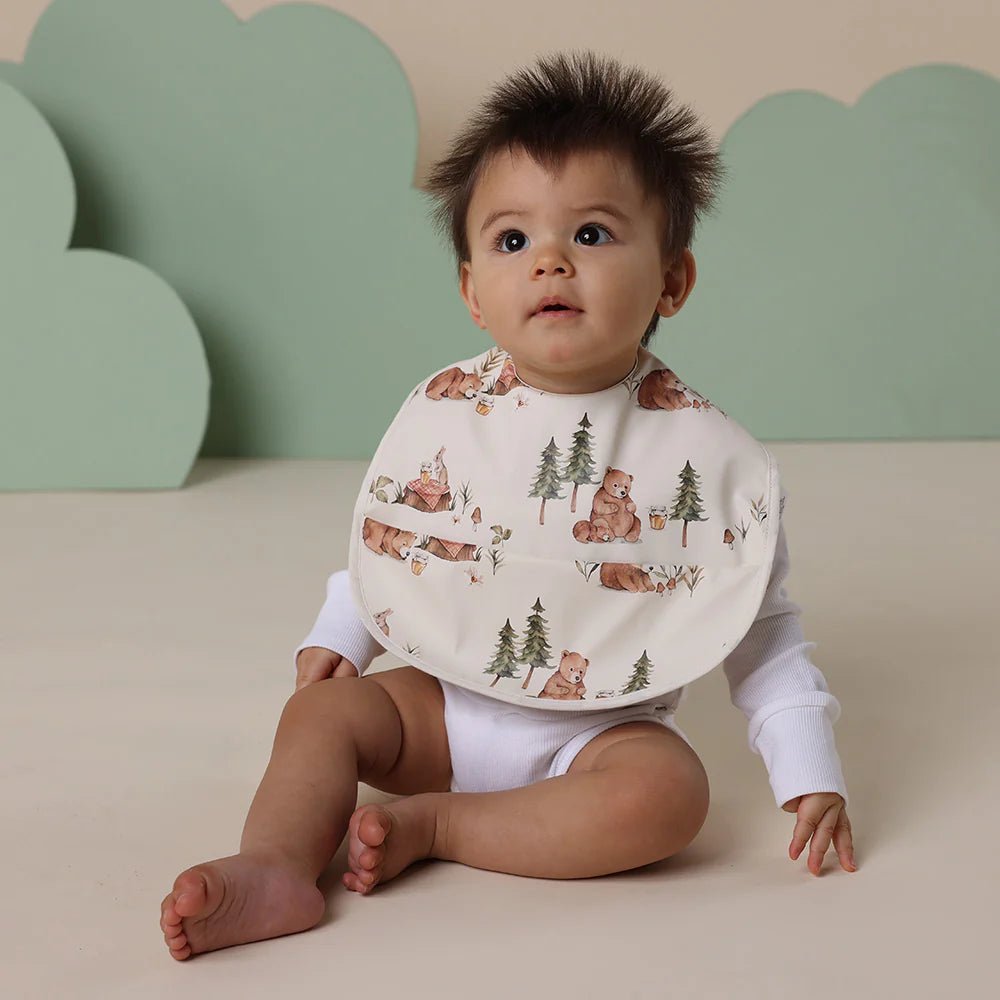 Bears Snuggle Bib - Aster & Ruby