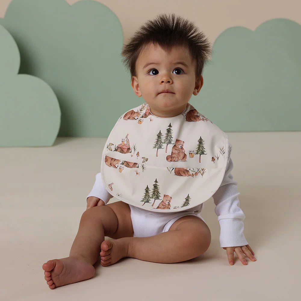 Bears Snuggle Bib - Aster & Ruby