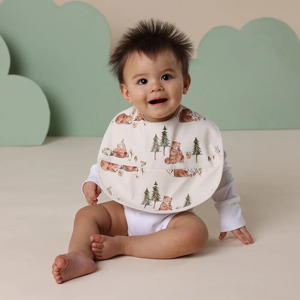 Bears Snuggle Bib - Aster & Ruby
