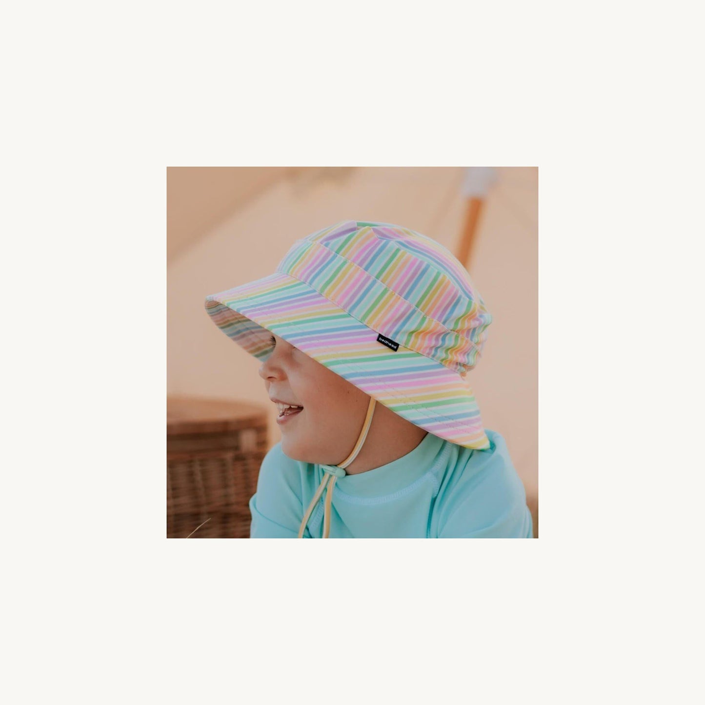 Bedhead Bedhead Kids Beach Bucket Swim Hat - Rainbow | Aster & Ruby