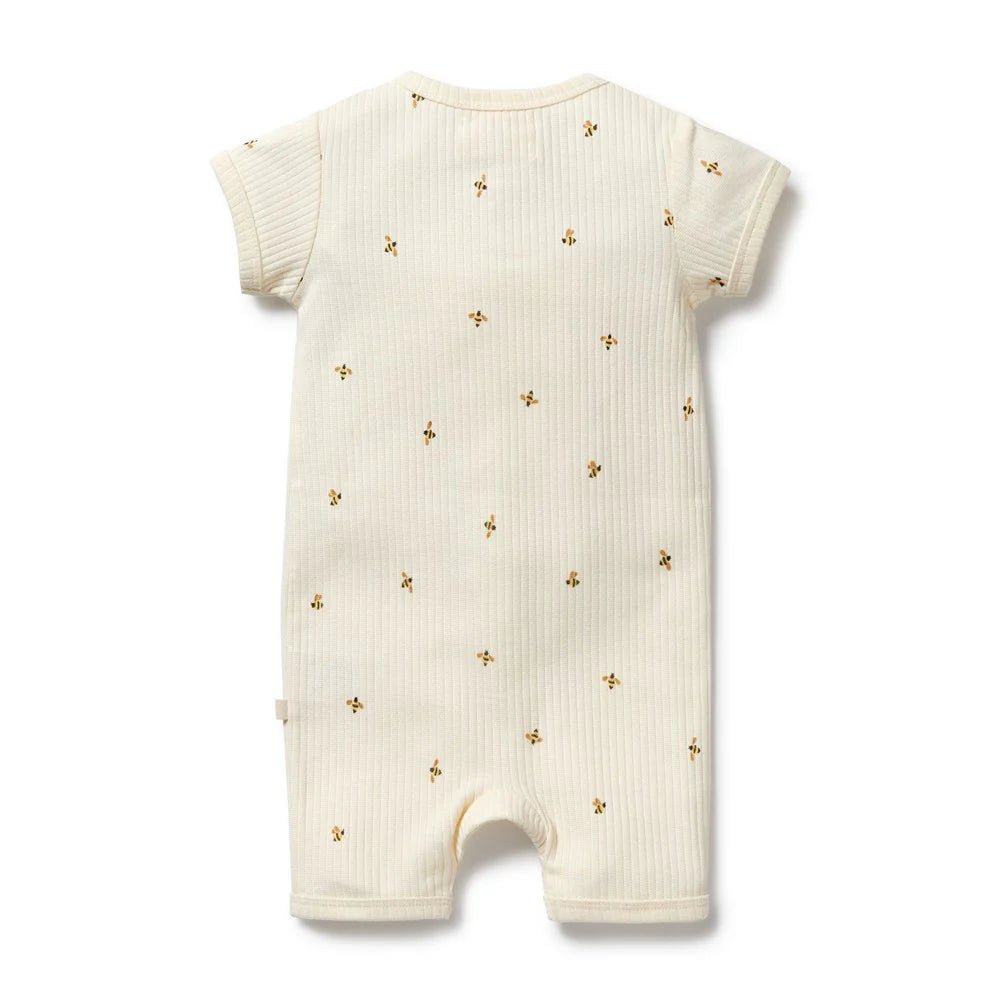 Bee Mine Organic Boyleg Zipsuit - Aster & Ruby