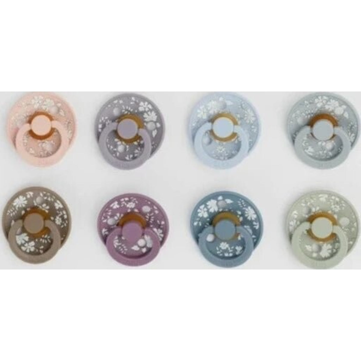 BIBS Liberty Colour Pacifier 2pk-Aster & Ruby