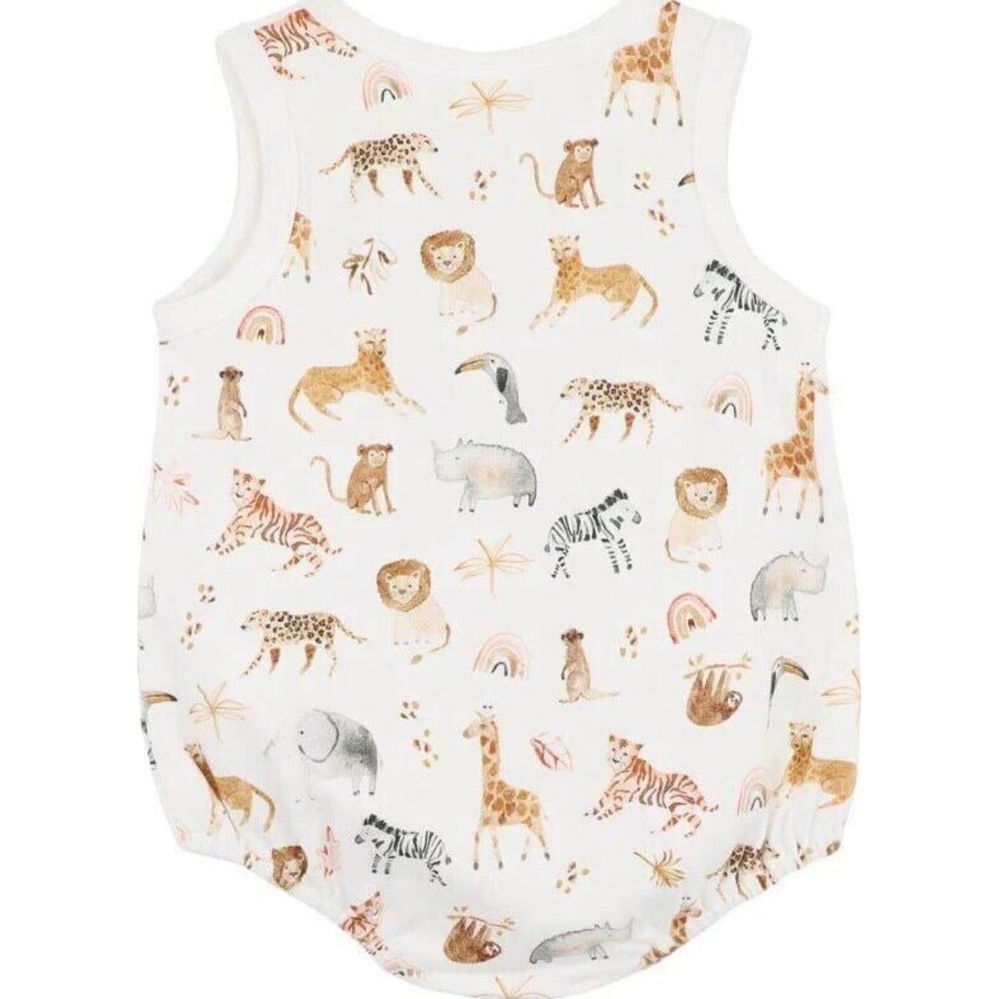 bebe Billie Print Organic Button Front Bodysuit | Aster & Ruby