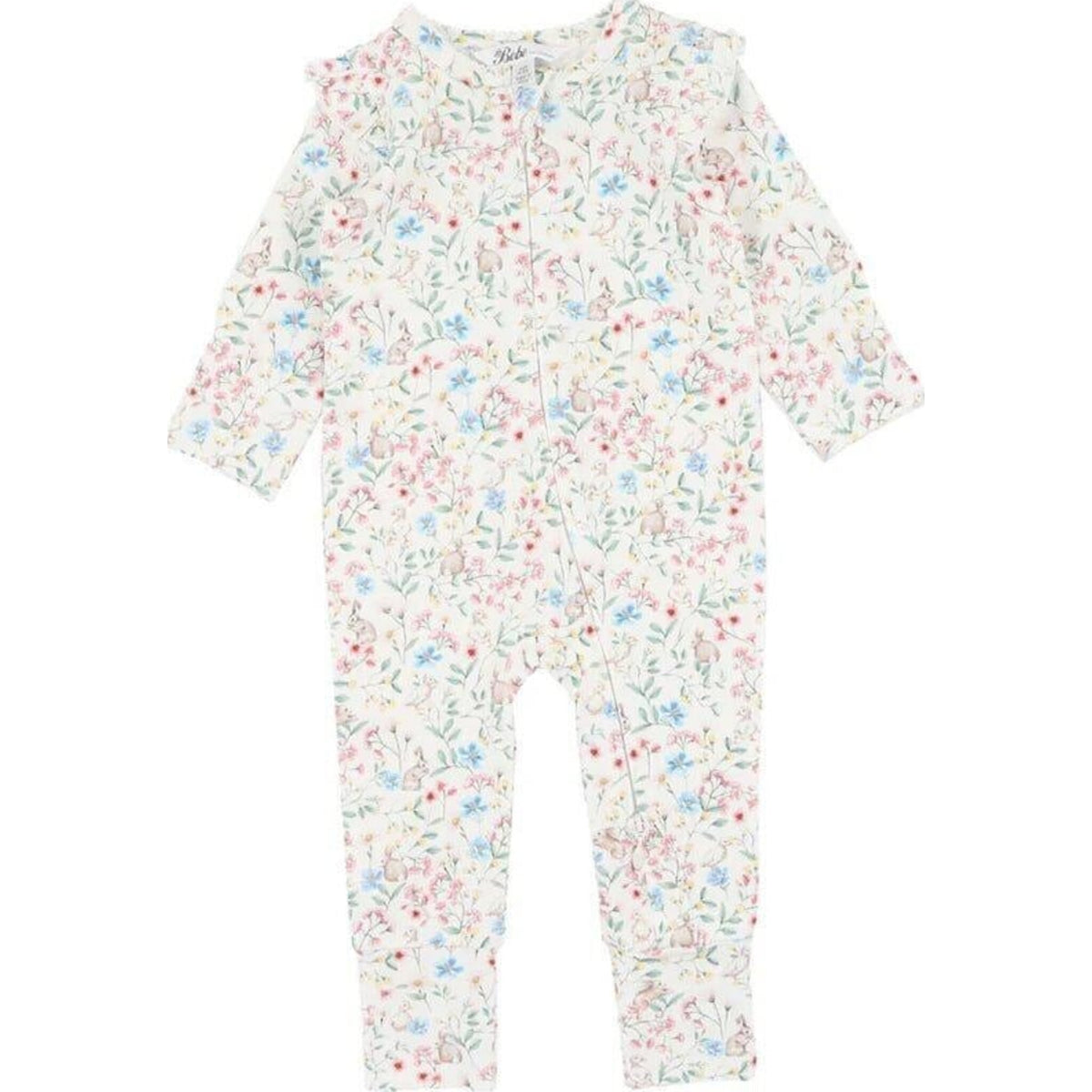 Minihaha Bonnie Organic Long Sleeve Zipsuit | Aster & Ruby