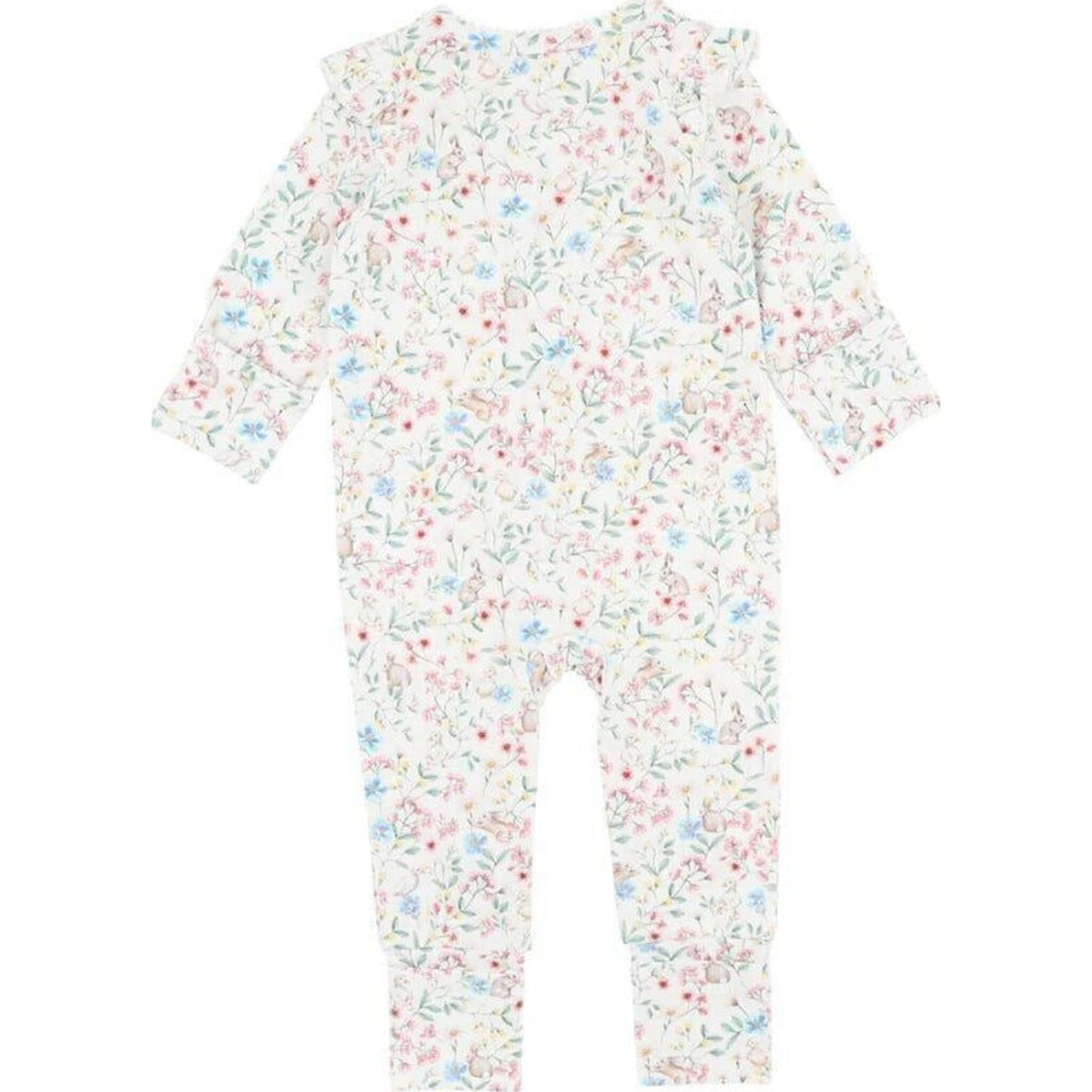 Minihaha Bonnie Organic Long Sleeve Zipsuit | Aster & Ruby