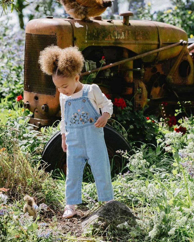 Botanica Embroided Overalls - Aster & Ruby