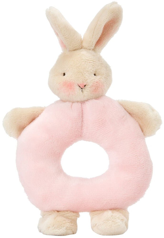 Bunnies by the Bay Bunny Ring Rattle - Pink (18cm) - Aster & Ruby