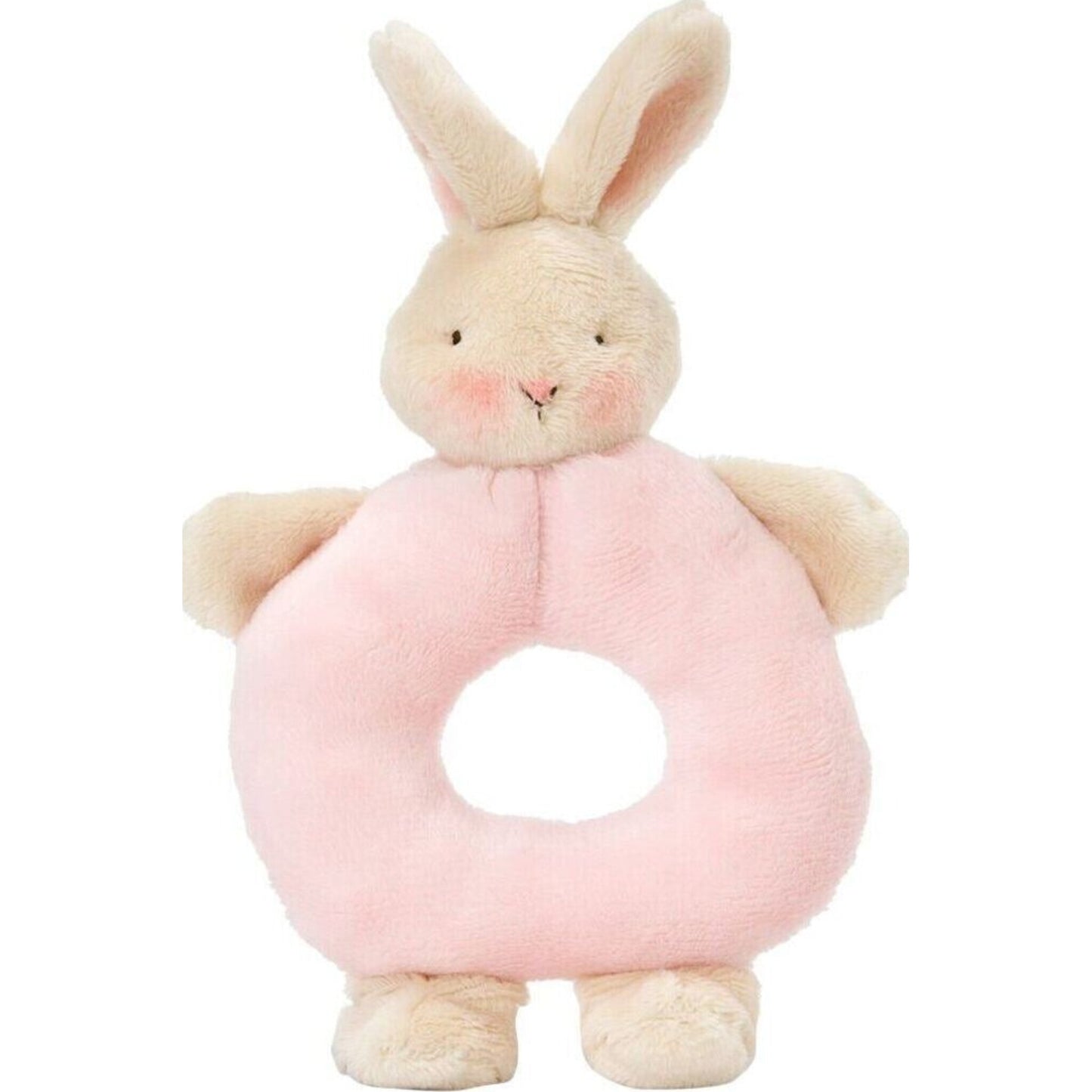 Bunnies By The Bay Bunnies by the Bay Bunny Ring Rattle - Pink (18cm) | Aster & Ruby