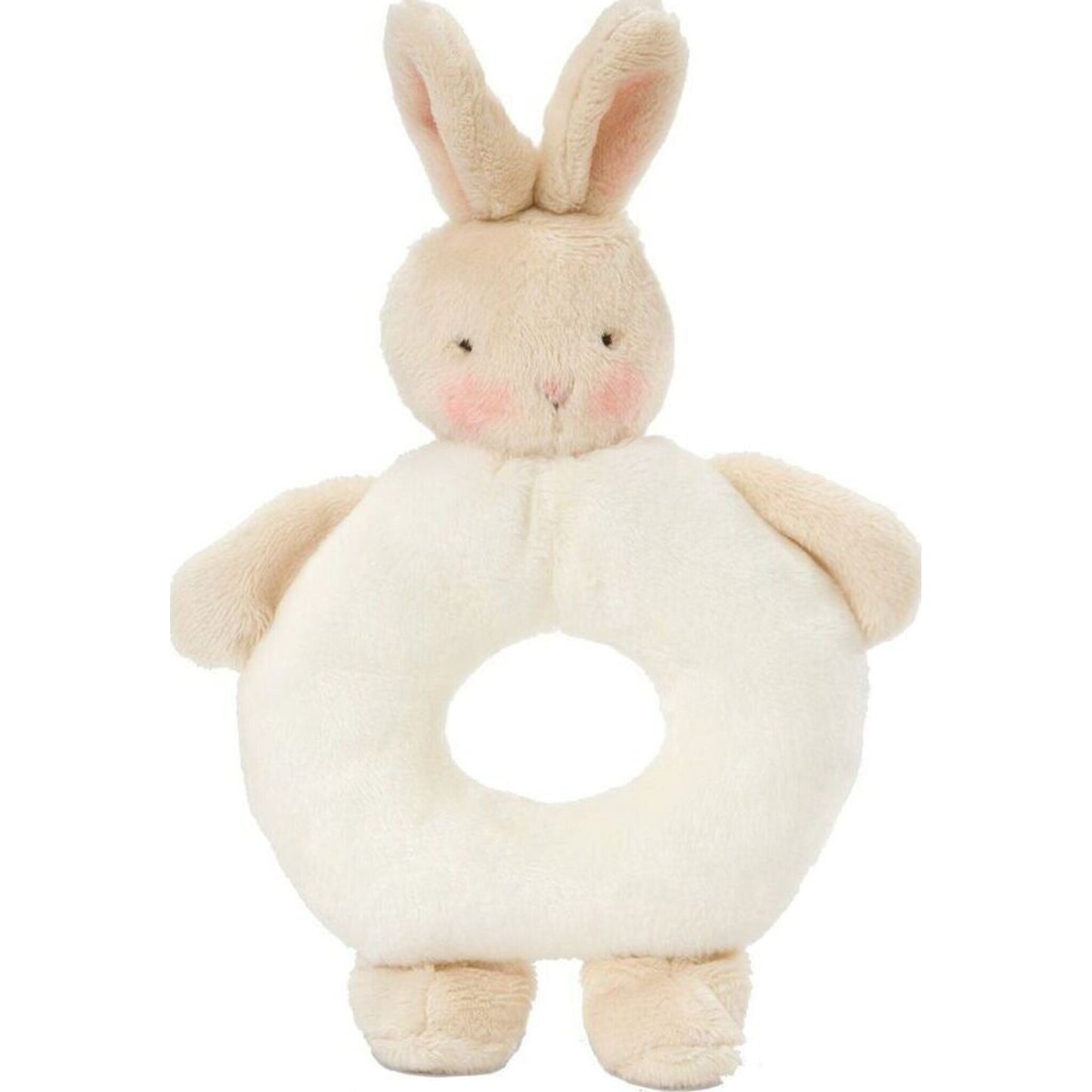 Bunnies By The Bay Bunnies by the Bay Bunny Ring Rattle - White (18cm) | Aster & Ruby