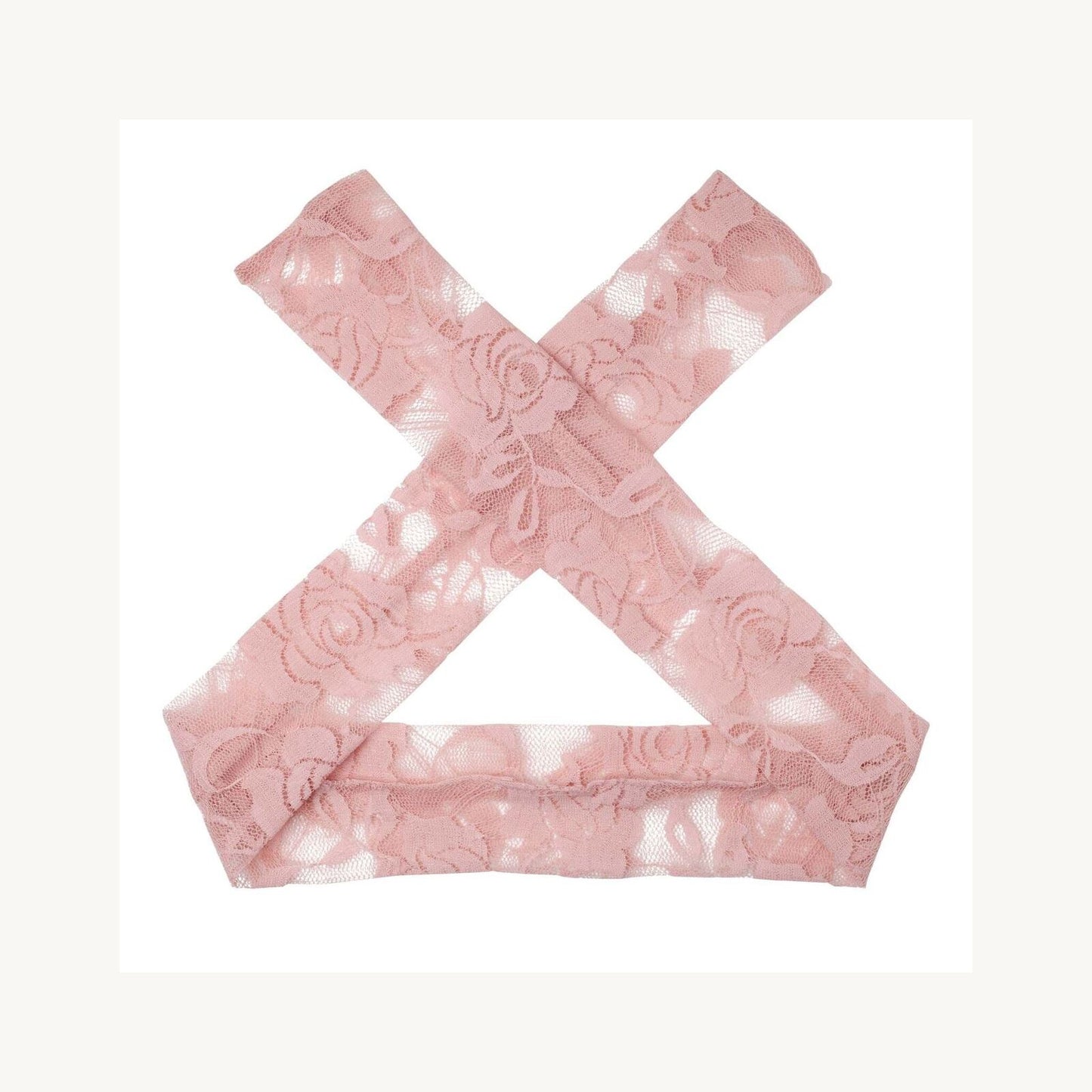 Designer Kidz Candi Lace Headband Tea Rose | Aster & Ruby