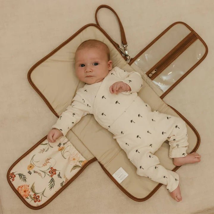 Change Mat Clutch - Wildflower - Aster & Ruby