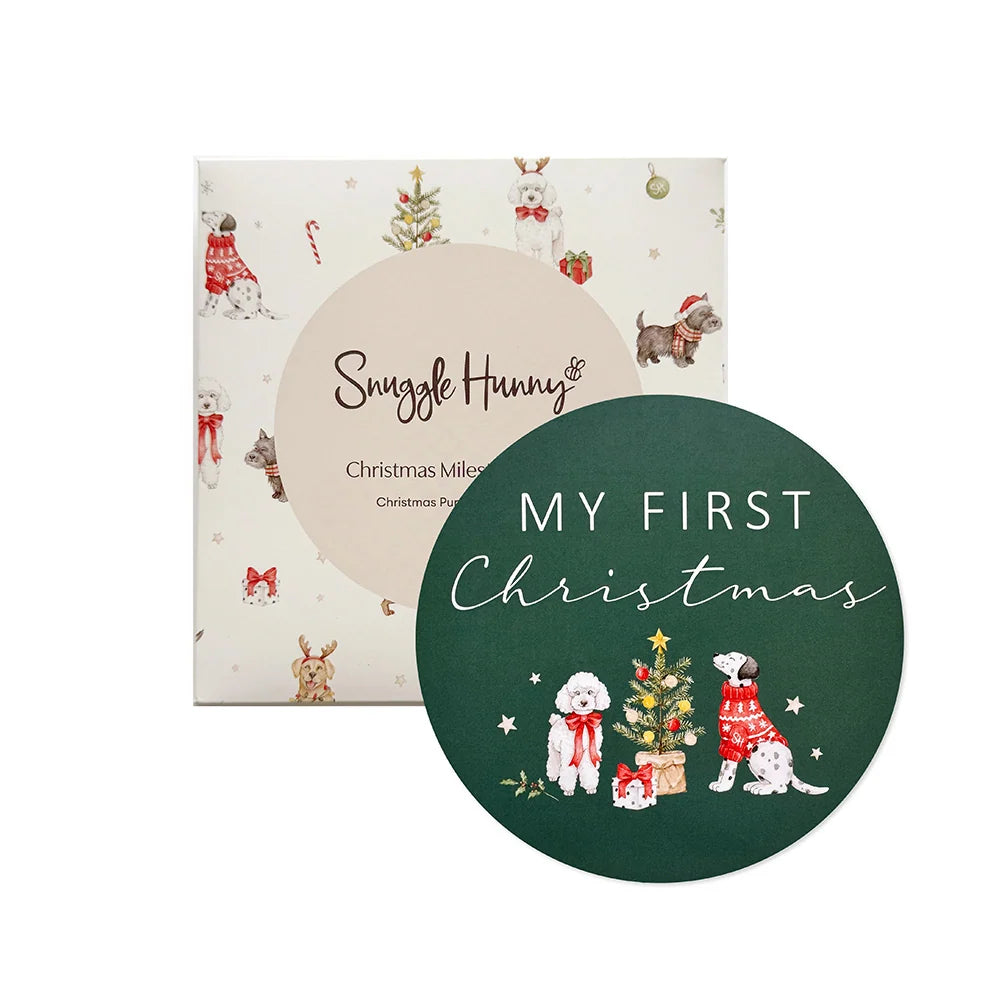 Christmas Pups Reversible Single Milestone Card
