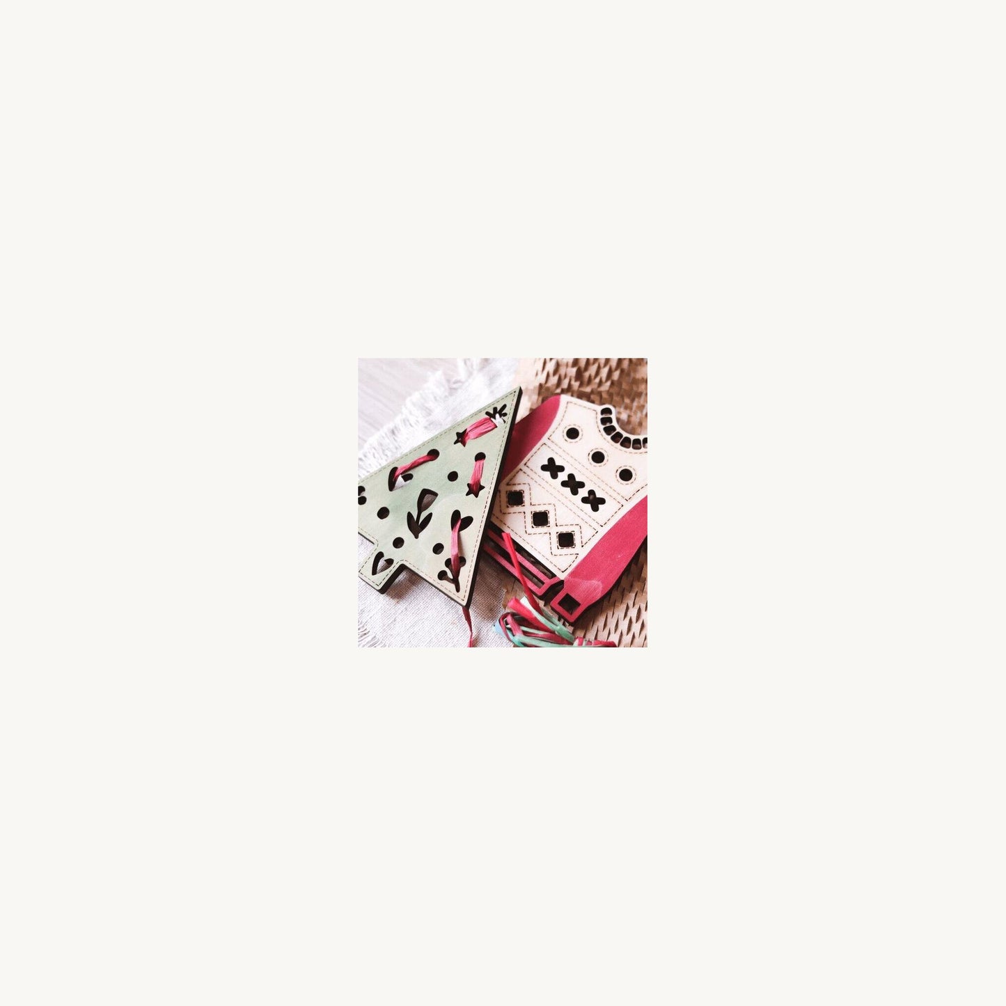 Let Them Play Christmas Threading Shapes Tree | Aster & Ruby