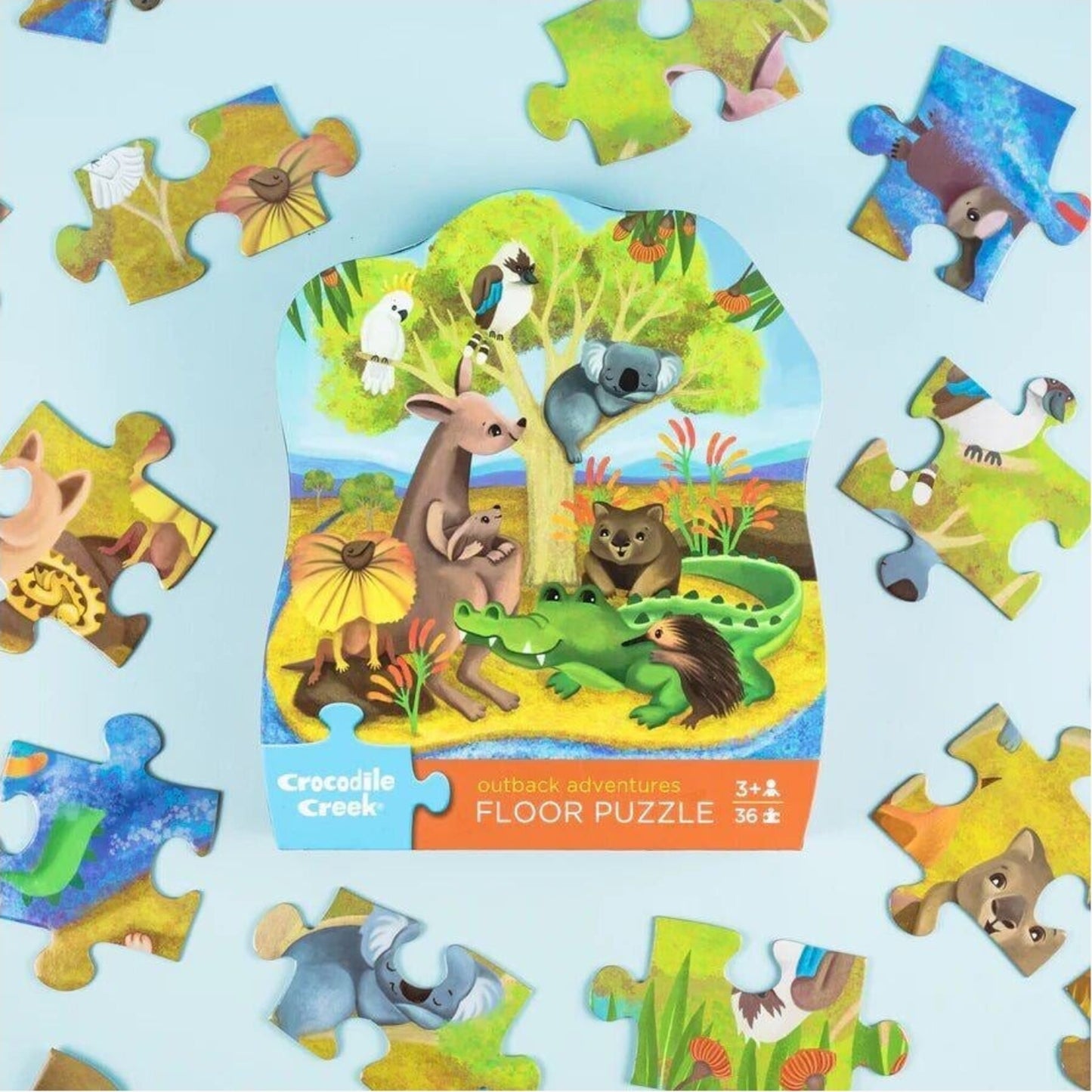 Crocodile Creek Classic Floor Puzzle 36 pc Outback Adventures | Aster & Ruby