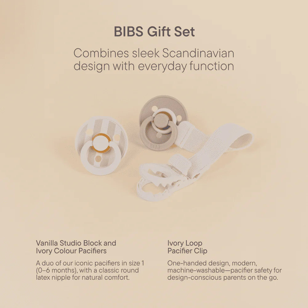 Colour Dummy Loop Clip Gift Set - Ivory